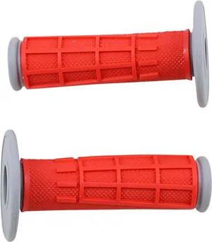 Puños Comp con diseño de rombo y rejilla parcial - Puños Half Waffle Compound rojos <span style="color: red;font-size: 0,5em">- ALMACEN USA-</span>