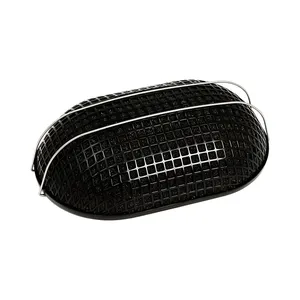 Filtro de aire estilo respiradero oval negro para Harley-Davidson