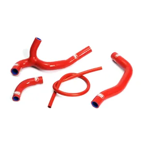 Kit de mangueiras de radiador - tubos silicone vermelho