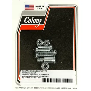 Colony, juego de tornillo y pivote de palanca de manillar plana de 45"