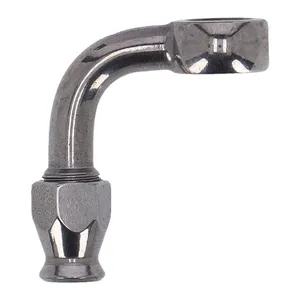 Goodridge, racor 3/8" (10mm) 90 grados. Acero inoxidable