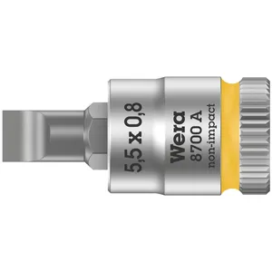 Bit de vaso plano Wera Zyklop, accionamiento de 1/4"