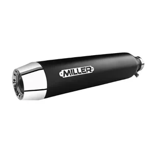 Miller, Liberty Slip-On negro, Tapón final Tapered pulido