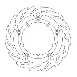 Rotor de freno flotante serie Flame de Moto-Master