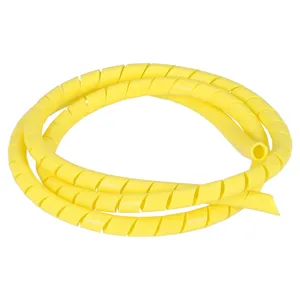 Envoltura espiral, manguito de cableado. 1/2" diám. Amarillo