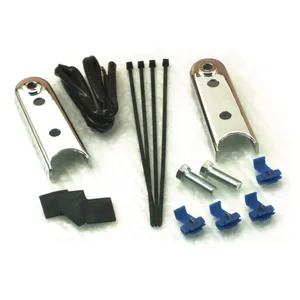 Kit de reubicación de intermitentes traseros. Cromado.