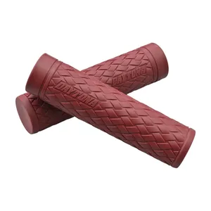 Daytona, juego de empuñaduras antideslizantes de 1". TEJIDO. Rojo oscuro