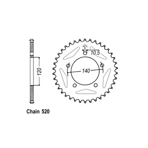 Piñón trasero JT 1793.43