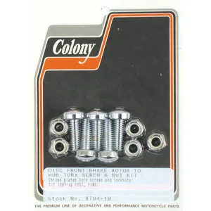 Colony, kit de pernos y tuercas para disco de freno. Torx plano