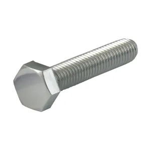 Perno hexagonal M10 x 55mm, acero inoxidable pulido