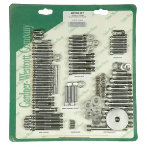 Juego de tornillos del motor, Allen cromado