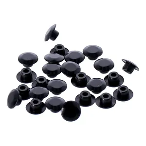 Tapones hongo de cabeza allen de presión 3/8". Negro