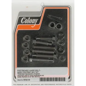 Colony, kit de montaje de estribo y estribo de pasajero. Negro