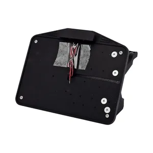 CPV, kit de soporte de matrícula oscilante. Negro. UE
