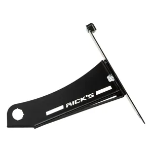 Rick's Motorcycles, soporte lateral para placa de matrícula. Negro