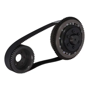 BDL, kit de transmisión por correa de 8 mm con arranque eléctrico y montaje directo. Shovelhead