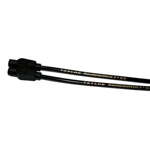 Kit de cables de bujía universales Taylor, 8,2mm ThunderVolt. Negro