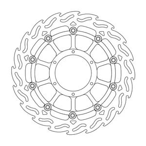 Rotor de freno flotante serie Flame de Moto-Master