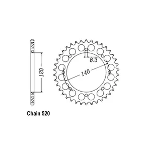 Piñón Trasero JT 487.42