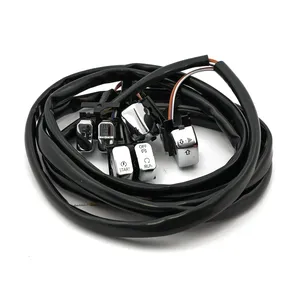 Kit de interruptores de manillar y cableado. Estándar. Cromado