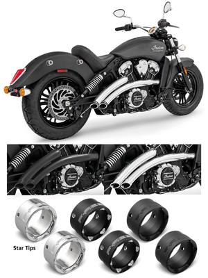 Radical Radius para Indian Scout en color negro mate