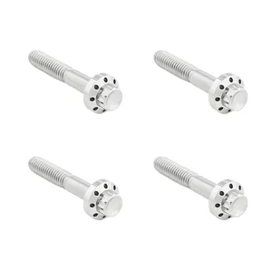 Arlen Ness, kit de tornillos para guardabarros delantero de 12 puntas de titanio. Pulido