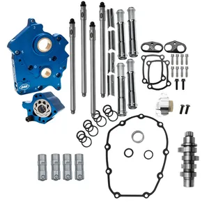 Kit de árbol de levas S&S, transmisión por cadena M8 HPT542. Refrigeración líquida. Cromado