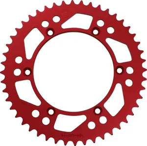 Piñón trasero de aluminio - 48 dientes rojo