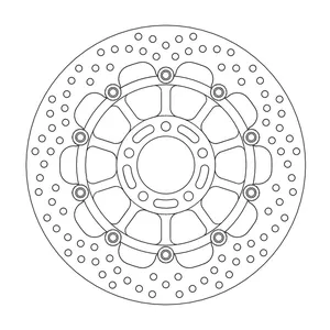 Rotor de freno flotante serie Halo de Moto-Master