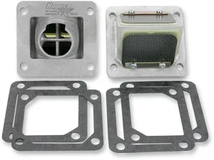 Conjunto de caixa de lamelas Rad Valve - Válvula de escape fibra de carbono