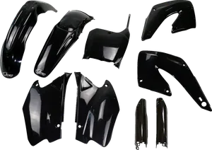Kit completo de plásticos para carroçaria - placas Honda CR125/250 preto