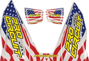 Autocolantes para escape Ti-6 - Autocolante TI6 starsandstripes