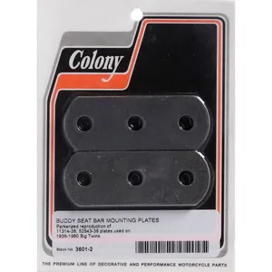 Colony, juego de placas de montaje para barra de asiento trasero.