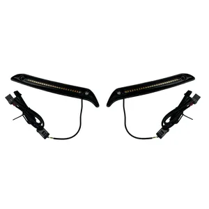Custom Dynamics, Moldura de Parabrisas LED ST. Negro Brillante