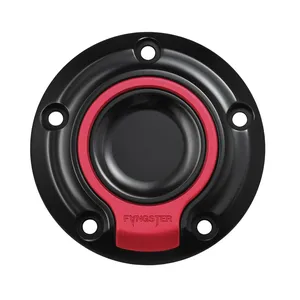 Fangster, tapa de punto. Negro rojo