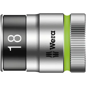 Llave de vaso Wera Zyklop 1/2" con función de retención - Métrica 18.0