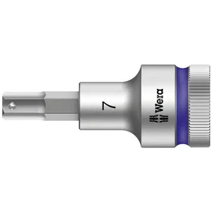 Punta hexagonal Wera Zyklop con accionamiento de 1/2" y función de retención