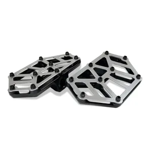 Kodlin, estribos Mini NXL. Negro y Acero Inoxidable