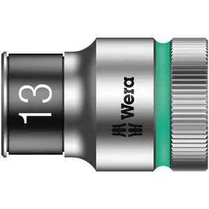 Llave de vaso Wera Zyklop 1/2" con función de retención - Métrica 13.0