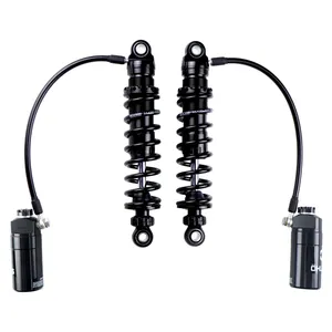 Ohlins, Amortiguadores traseros STX36 Blackline. Depósito negro. 12"