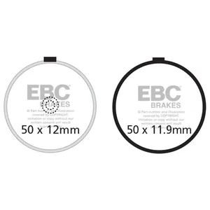 Pastillas de freno EBC V-pad Semi Sintered