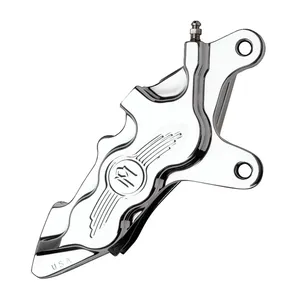 PM, pinza de 6 pistones 112x6b. Montaje directo, 13" derecha delantera. Cromo