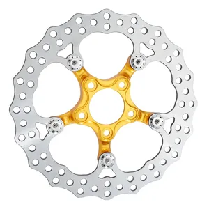 Disco de freno Arlen Ness, 'Spider' de 11.8". FLT Trasero. Oro