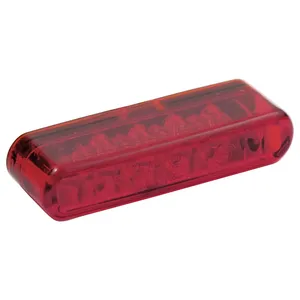 Intermitente trasero LED Shorty. Uso horizontal. Lente roja