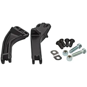 Kit de soportes para estriberas de pasajero Dyna. Negro