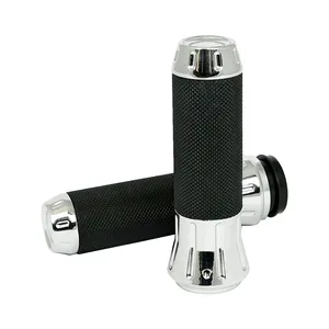 Par de puños Cobra de aluminio forjado con acabado cromado brillante