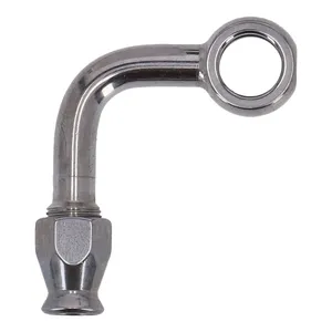 Goodridge, conexión banjo de 3/8" (10mm) con doblez lateral de 90 grados
