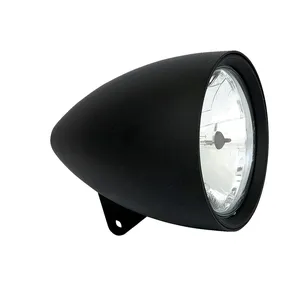 Faro Smoothie de 4-1/2" sin visera. Negro