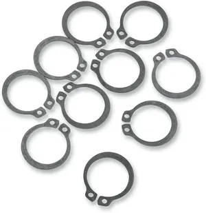 Kit de anilha/anel de retenção de eixo secundário - Anilha O-RING com anel elástico