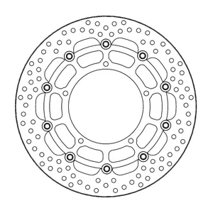 Rotor de freno flotante serie Halo de Moto-Master